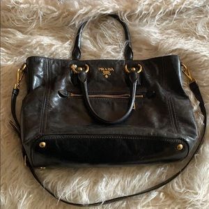 Dark Green/ Black PRADA bag
